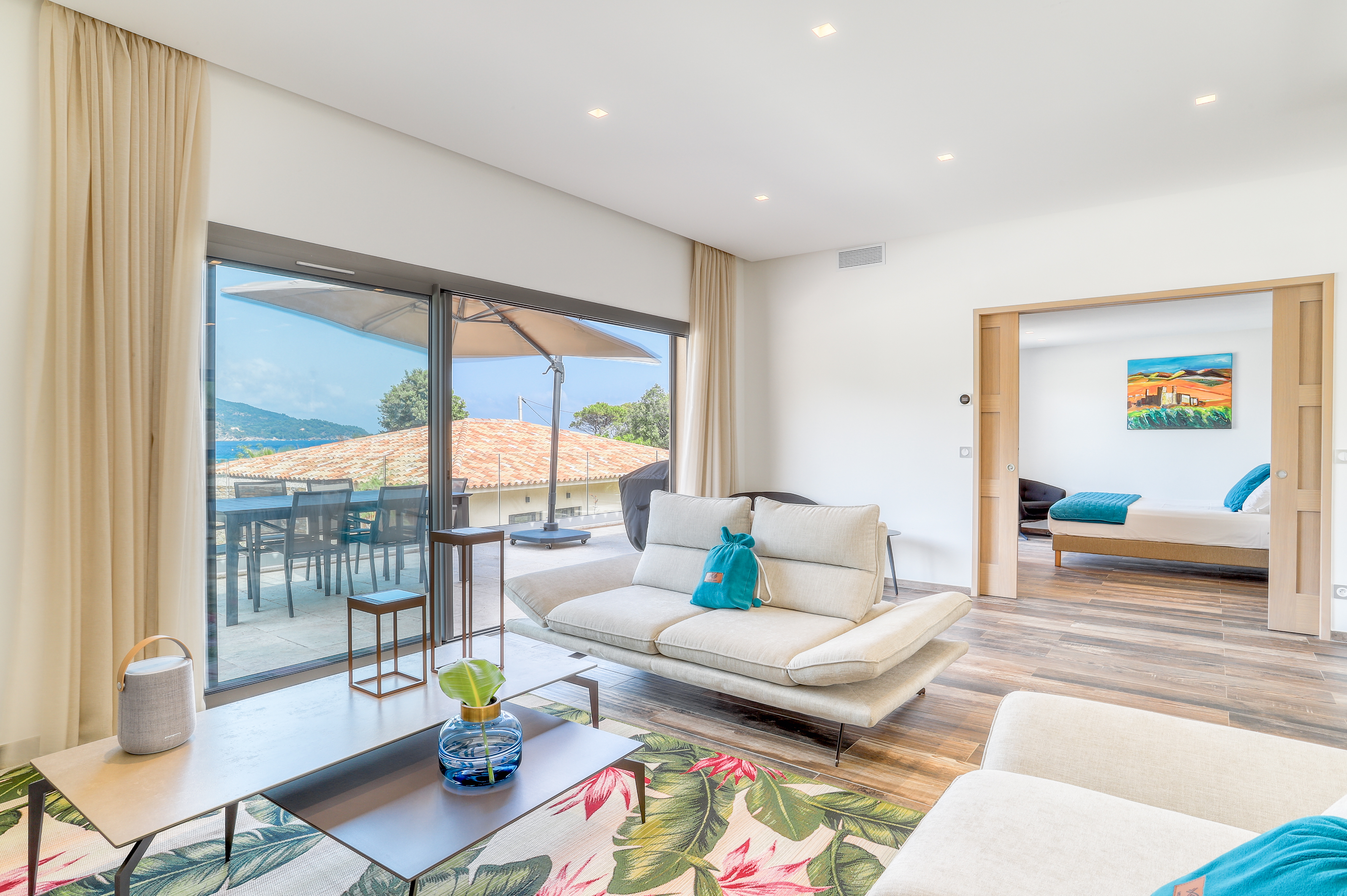 Akwabay - Les Villas du Cap - villa avec salon luxe, terrasse privative